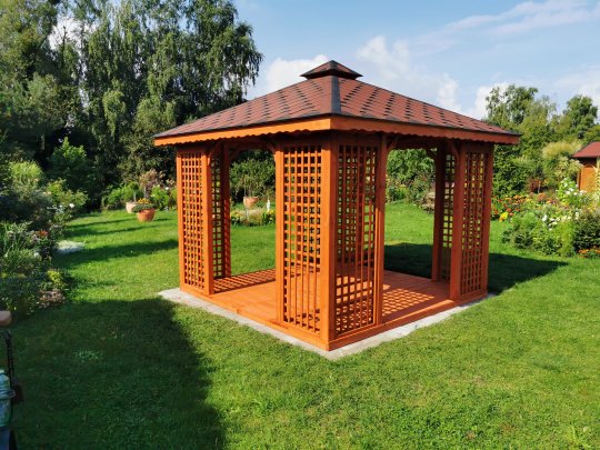 Rechteckiger Pavillon P2 4 x 4 m 16 m2