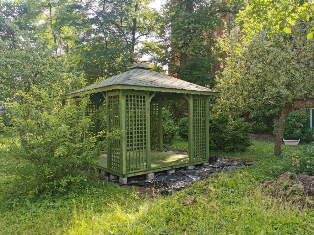 Rechteckiger Pavillon P2 4 x 4 m 16 m2