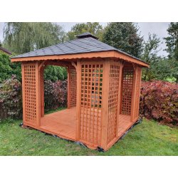 Rechteckiger Pavillon P2 4 x 4 m 16 m2