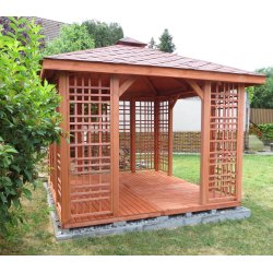 Rechteckiger Pavillon P2a 3 x 3 m 9m2