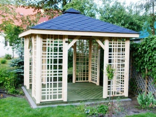 Rechteckiger Pavillon P2a 3 x 3 m 9m2