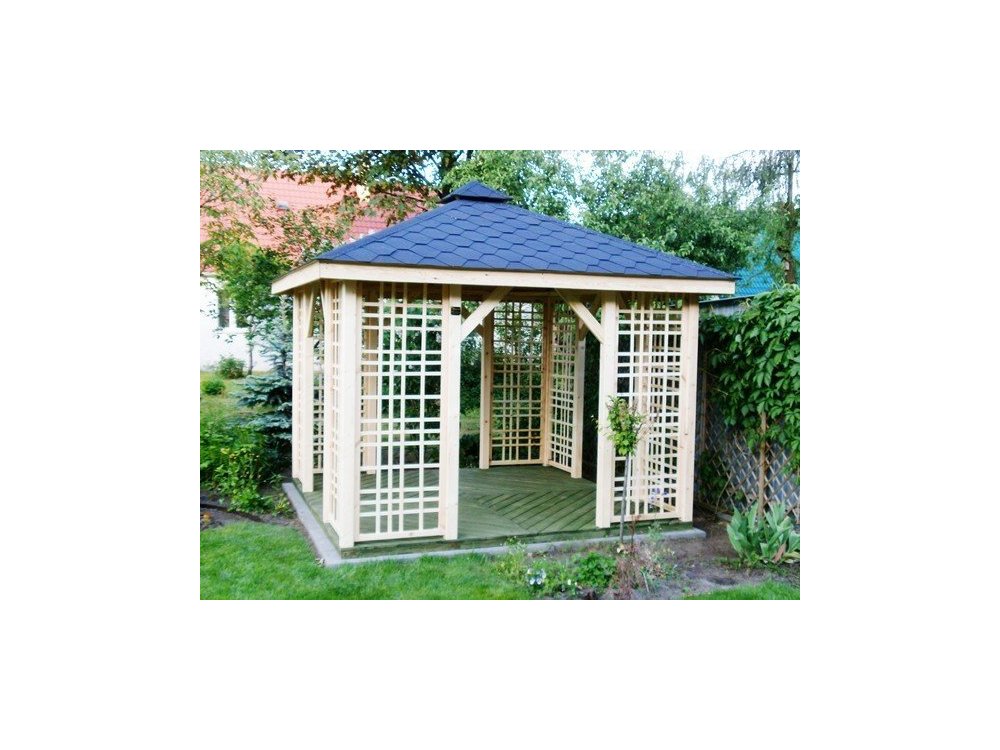 Rechteckiger Pavillon P2a 3 x 3 m 9m2