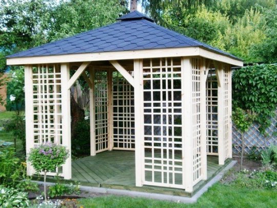Rechteckiger Pavillon P2a 3 x 3 m 9m2