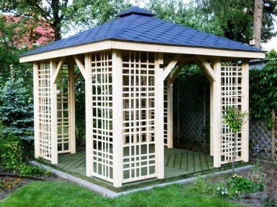 Rectangular gazebo P2a 4 x 3 m 12 m2