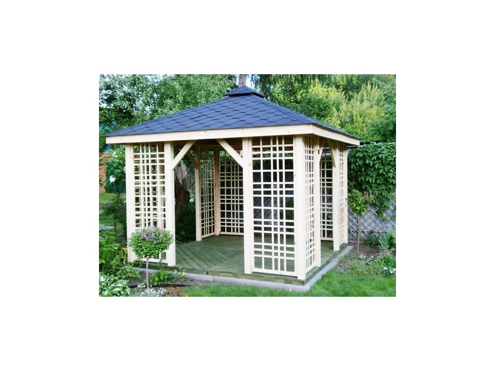 Rectangular gazebo P2a 4 x 3 m 12 m2