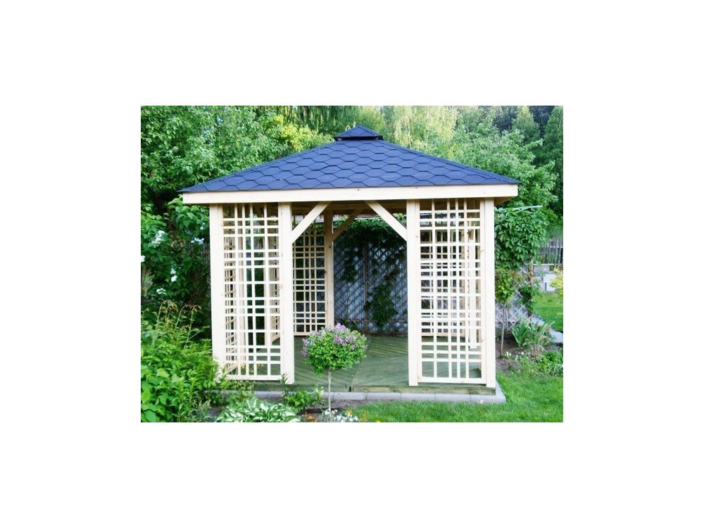 Rechteckiger Pavillon P2a 4 x 3 m 12 m2