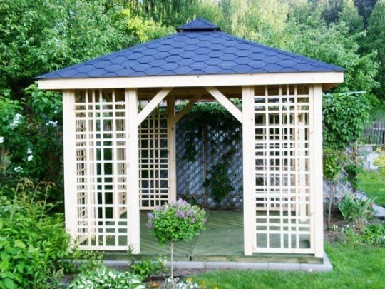 Rectangular gazebo P2a 4 x 4 m 16 m2