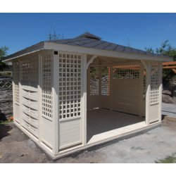 P3 rechteckiger Pavillon 3 x 3 m 9 m2