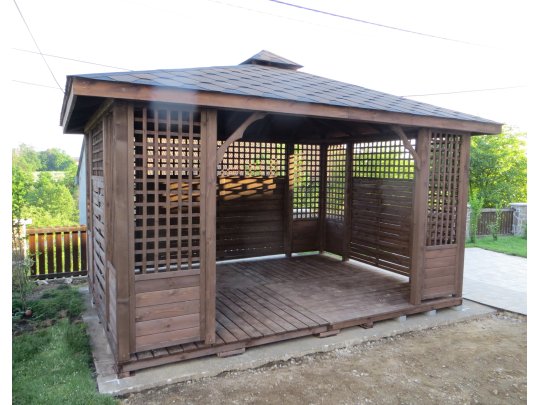 P3 rechteckiger Pavillon 3 x 3 m 9 m2