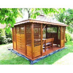 P3 rectangular gazebo 4 x 3 m 12 m2