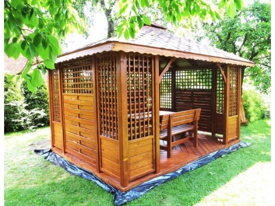 P3 rectangular gazebo 4 x 3 m 12 m2