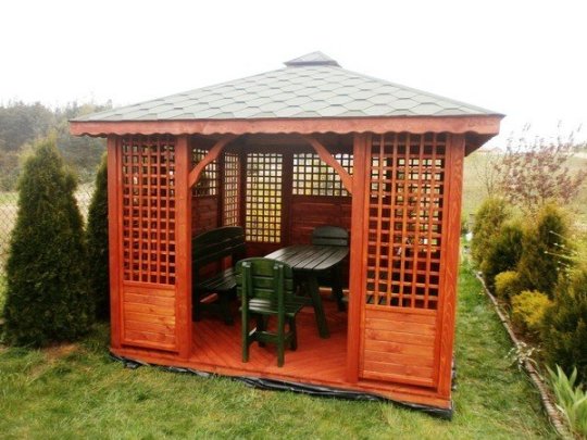 P3 rectangular gazebo 4 x 3 m 12 m2
