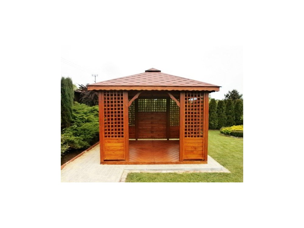 P3 rechteckiger Pavillon 4 x 3 m 12 m2