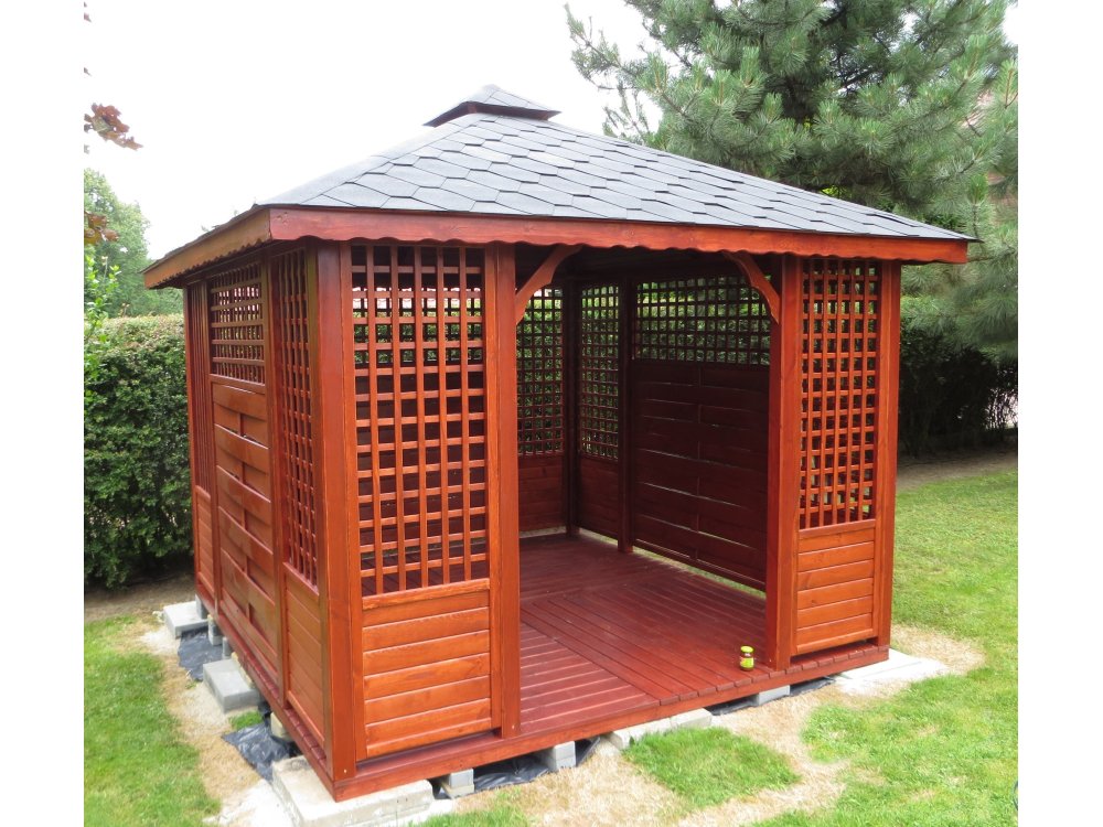P3 rectangular gazebo 4 x 3 m 12 m2