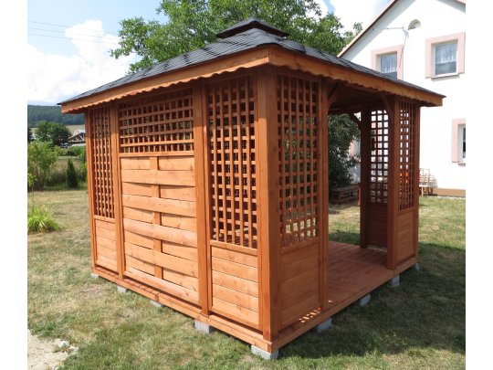 P3 rectangular gazebo 4 x 3 m 12 m2