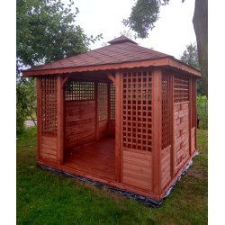 P3 rechteckiger Pavillon 4 x 3 m 12 m2