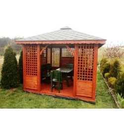 P3 rechteckiger Pavillon 4 x 4 m 16 m2