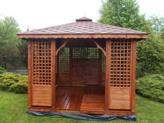 P3 rectangular gazebo 4 x 4 m 16 m2