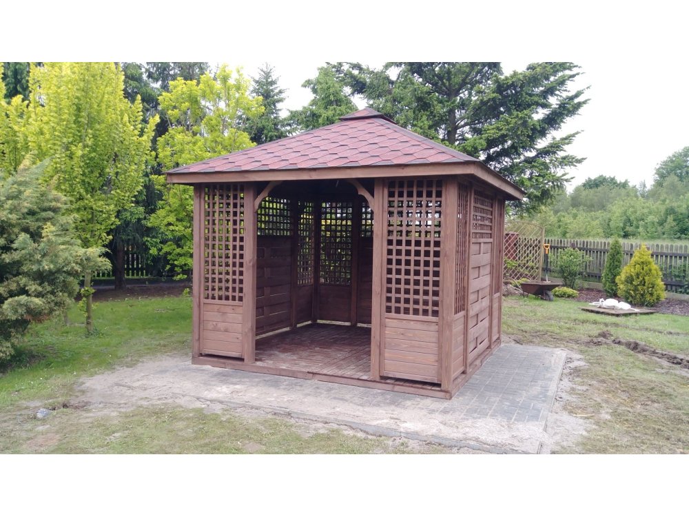 P3 rectangular gazebo 4 x 4 m 16 m2