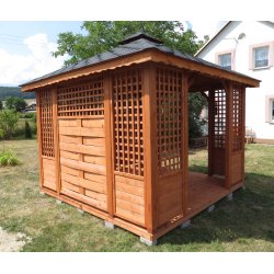 P3 rechteckiger Pavillon 4 x 4 m 16 m2