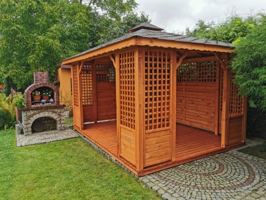 P3 rectangular gazebo 4 x 4 m 16 m2