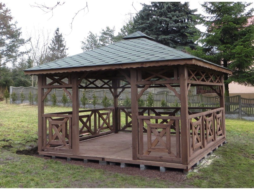 P4 rechteckiger Pavillon 3 x 3 m 9 m2