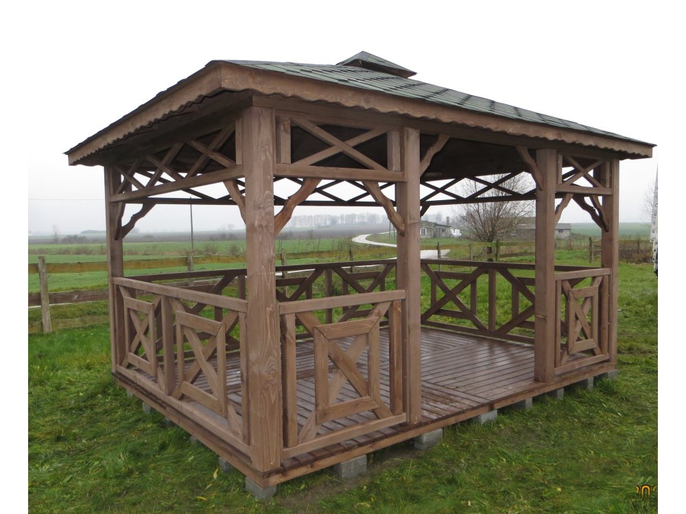 P4 rechteckiger Pavillon 3 x 3 m 9 m2