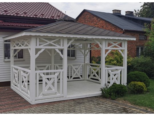 P4 rechteckiger Pavillon 3 x 3 m 9 m2