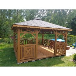 P4 rechteckiger Pavillon 3 x 3 m 9 m2