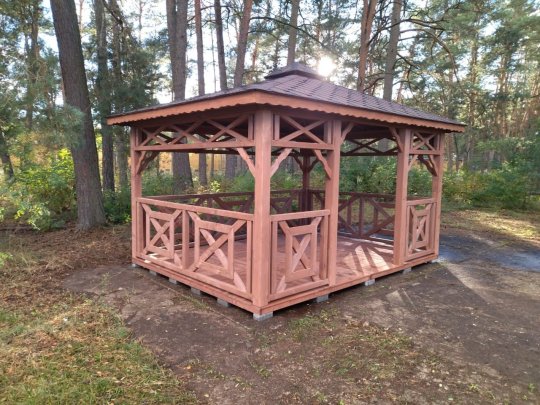 P4 rechteckiger Pavillon 3 x 3 m 9 m2