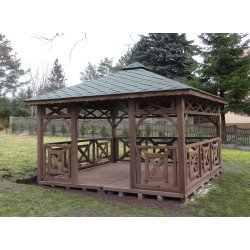 P4 rechteckiger Pavillon 4 x 3 m 12 m2