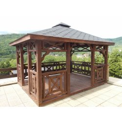 P4 rectangular gazebo 4 x 4 m 16 m2