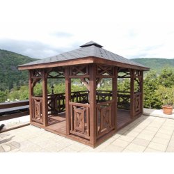 P4 rechteckiger Pavillon 4 x 4 m 16 m2