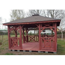 P4 rectangular gazebo 4 x 4 m 16 m2