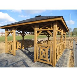 P4 rectangular gazebo 4 x 4 m 16 m2