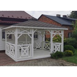 P4 rectangular gazebo 4 x 4 m 16 m2