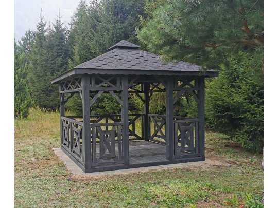 P4 rechteckiger Pavillon 4 x 4 m 16 m2