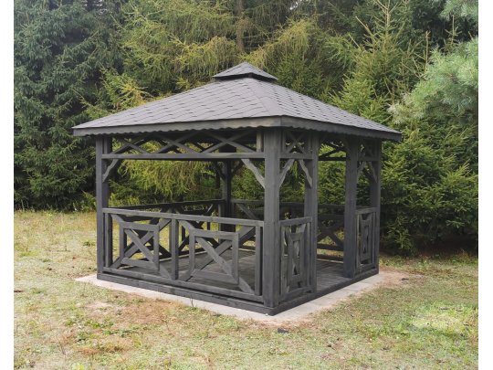 P4 rectangular gazebo 4 x 4 m 16 m2