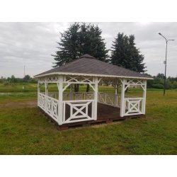 P4 rectangular gazebo 4 x 4 m 16 m2