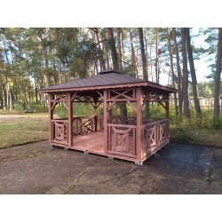 P4 rechteckiger Pavillon 4 x 4 m 16 m2