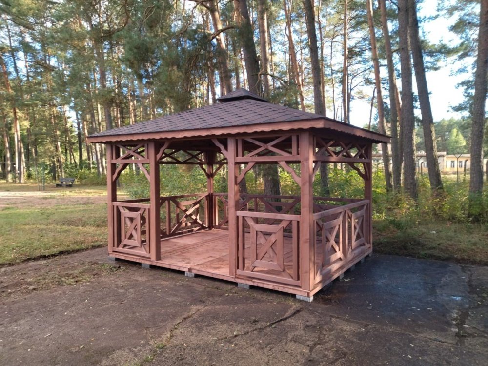 P4 rechteckiger Pavillon 4 x 4 m 16 m2