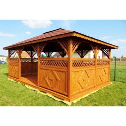 Rechteckiger Pavillon P5 3 x 3m 9m2