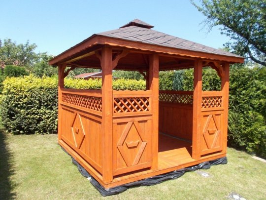 Rechteckiger Pavillon P5 3 x 3m 9m2