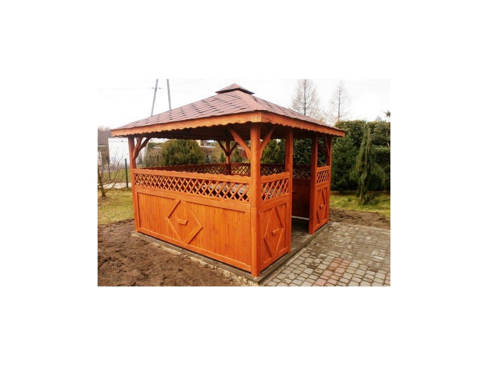 Rectangular gazebo P5 4 x 3 m 12 m2