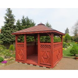 Rectangular gazebo P5 4 x 3 m 12 m2