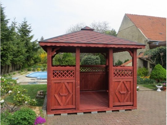 Rectangular gazebo P5 4 x 3 m 12 m2