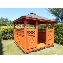 Rechteckiger Pavillon P5 4 x 3 m 12 m2
