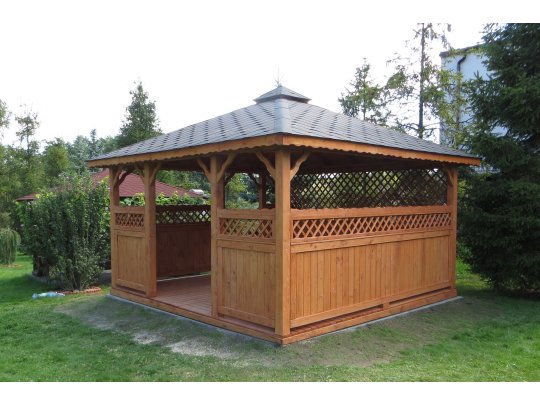 Rechteckiger Pavillon P5 4 x 3 m 12 m2