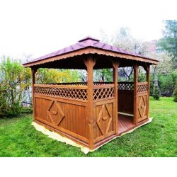Rechteckiger Pavillon P5 4 x 4 m 16 m2