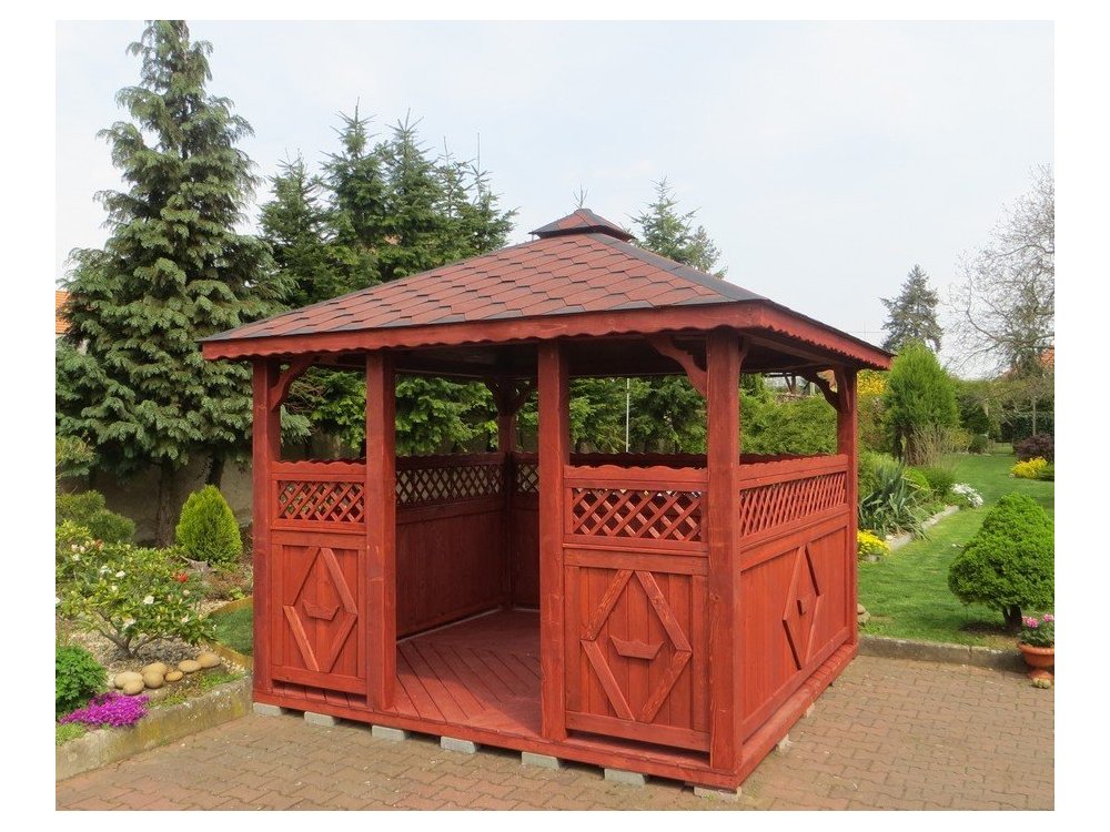Rectangular gazebo P5 4 x 4 m 16 m2